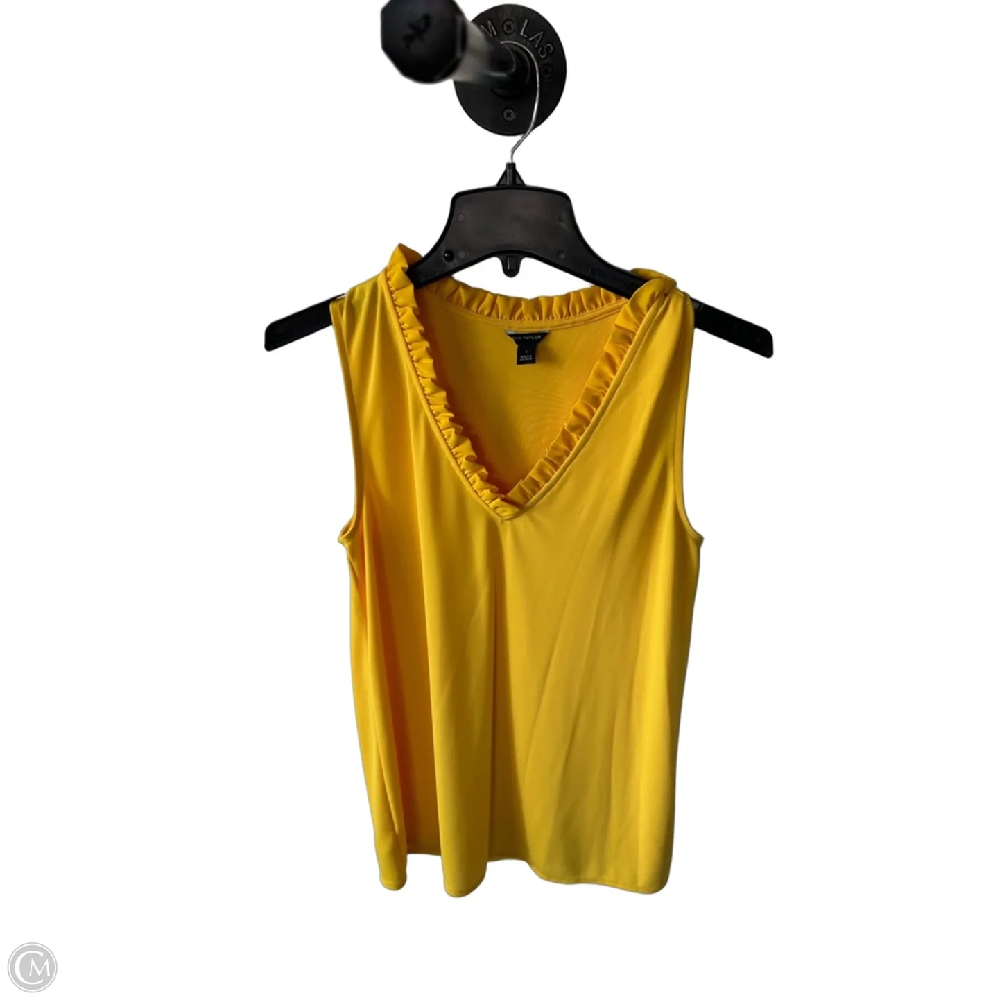 Top Sleeveless By Ann Taylor In Yellow, Size: S