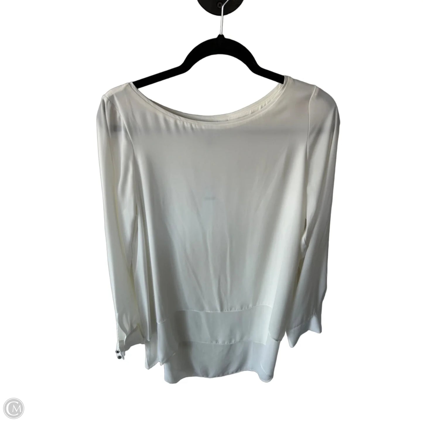 Tunic Long Sleeve By White House Black Market In White, Size: S
