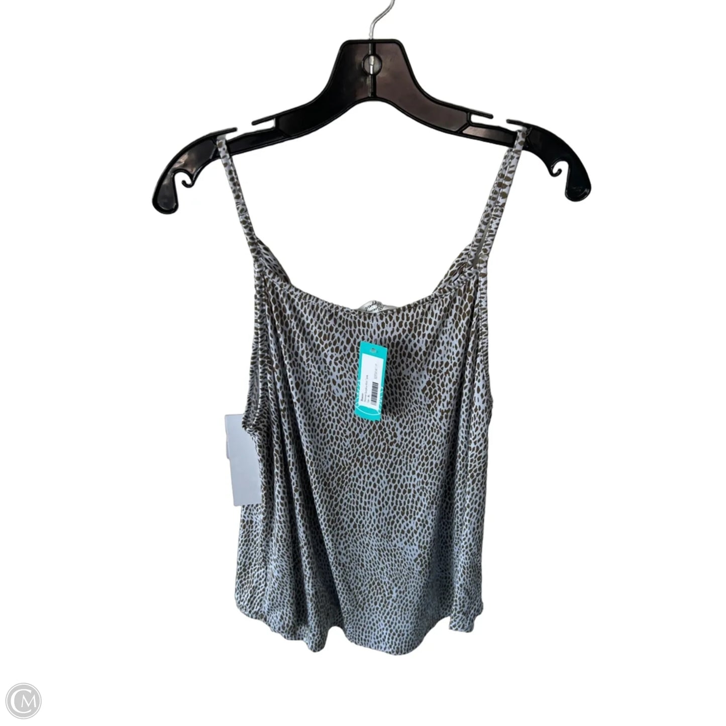 Top Sleeveless By Clothes Mentor In Blue & Brown, Size: Xl