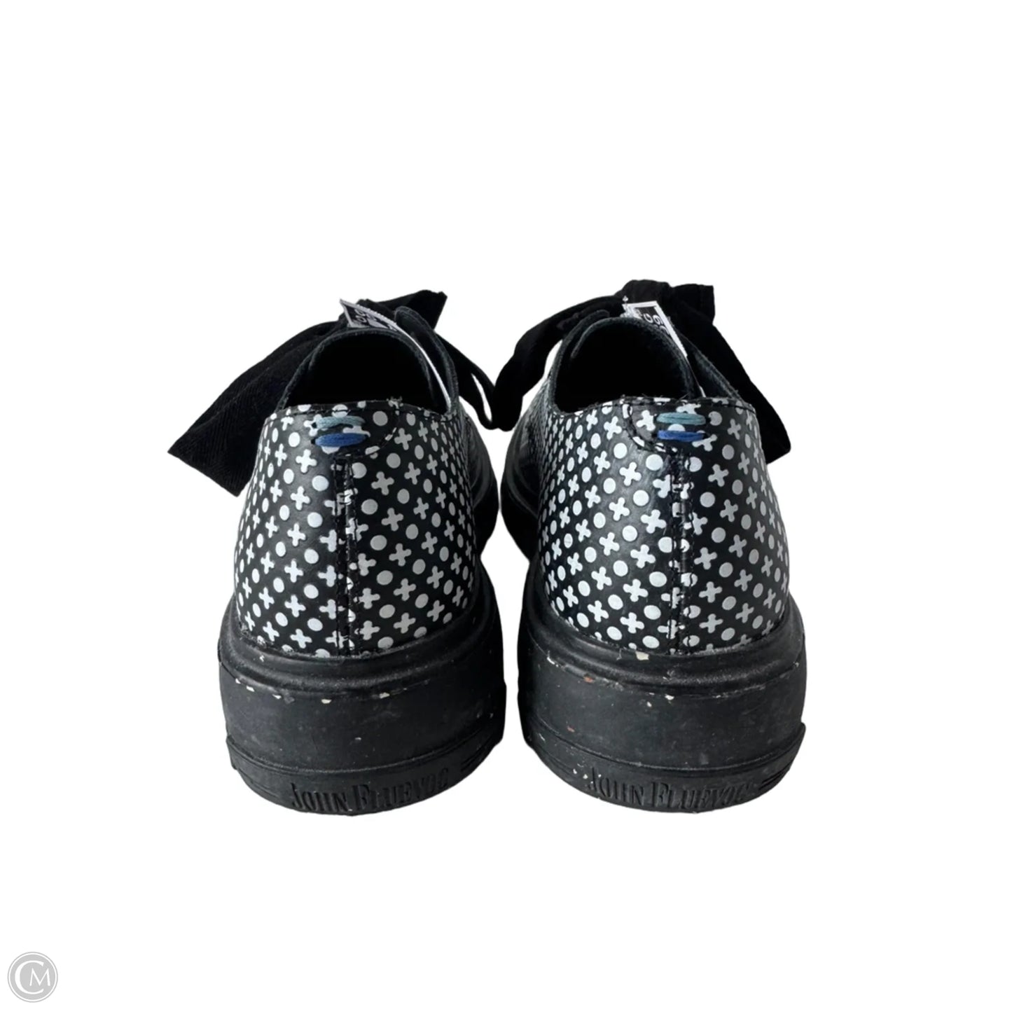 Shoes Flats By Cma In Black & White, Size: 8