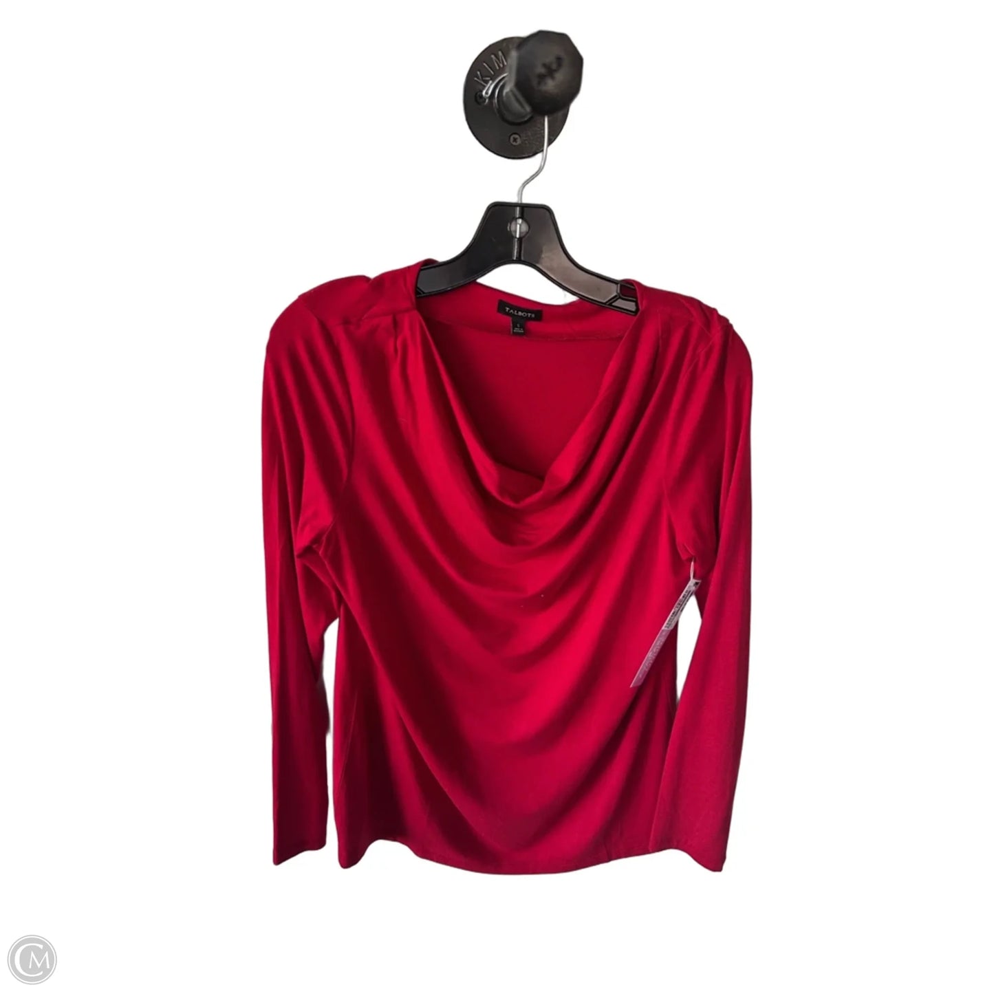 Top Long Sleeve Basic By Talbots In Red, Size: S