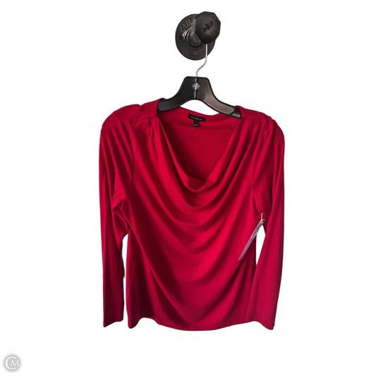 Top Long Sleeve Basic By Talbots In Red, Size: S