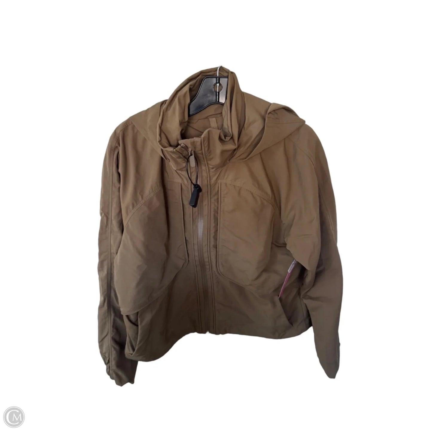 Athletic Jacket By Lululemon In Tan, Size: S