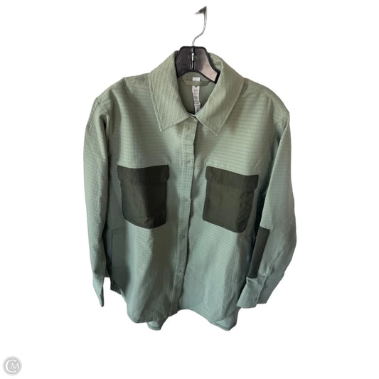 Jacket Shirt By Lululemon In Green, Size: S