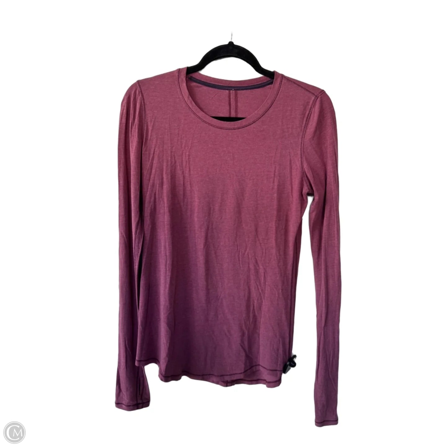 Athletic Top Long Sleeve Crewneck By Lululemon In Red, Size: M