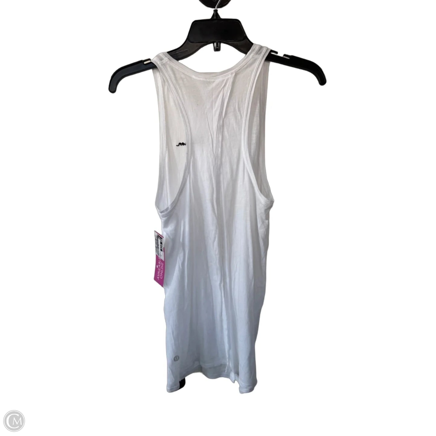 Athletic Tank Top By Lululemon In White, Size: M