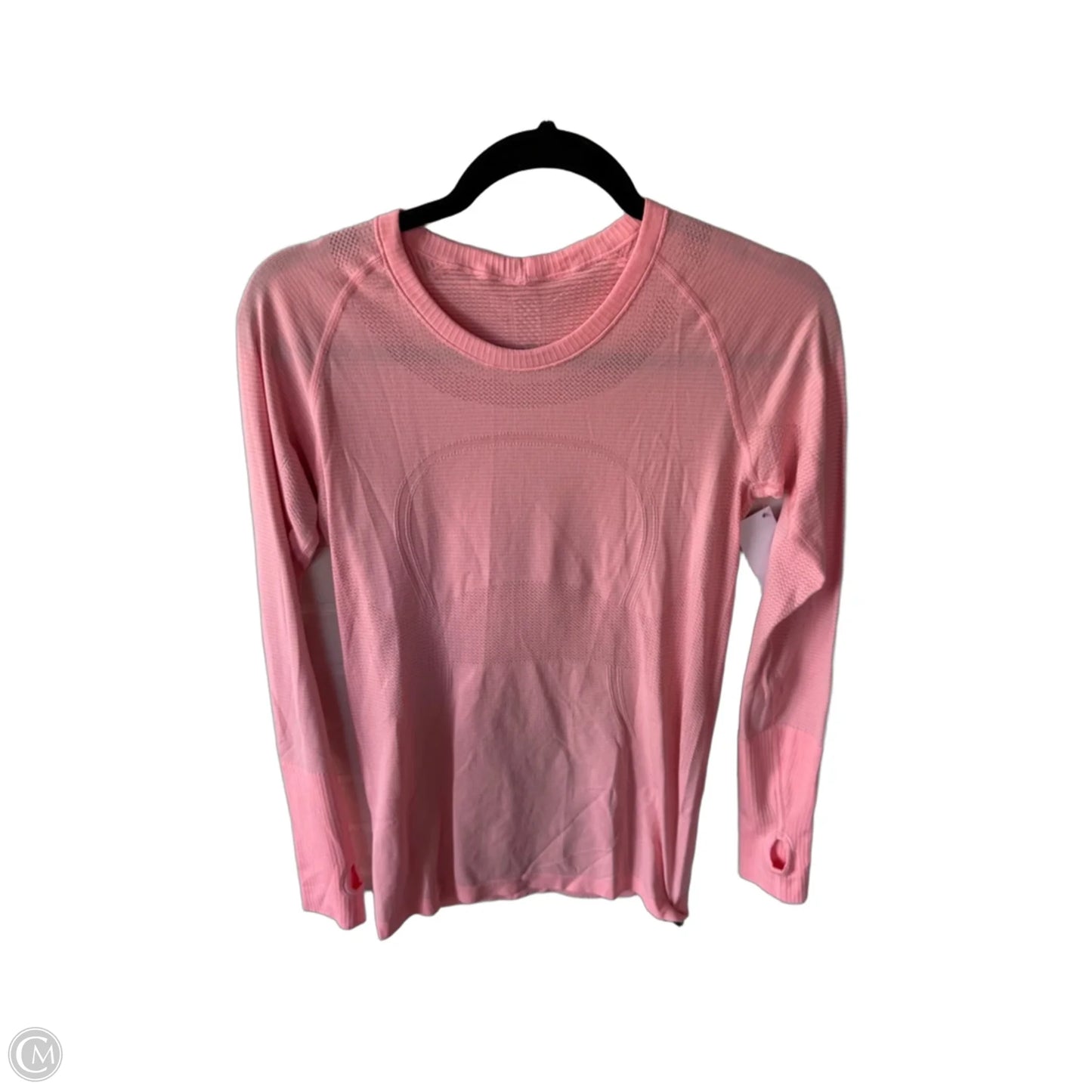 Athletic Top Long Sleeve Crewneck By Lululemon In Pink, Size: M