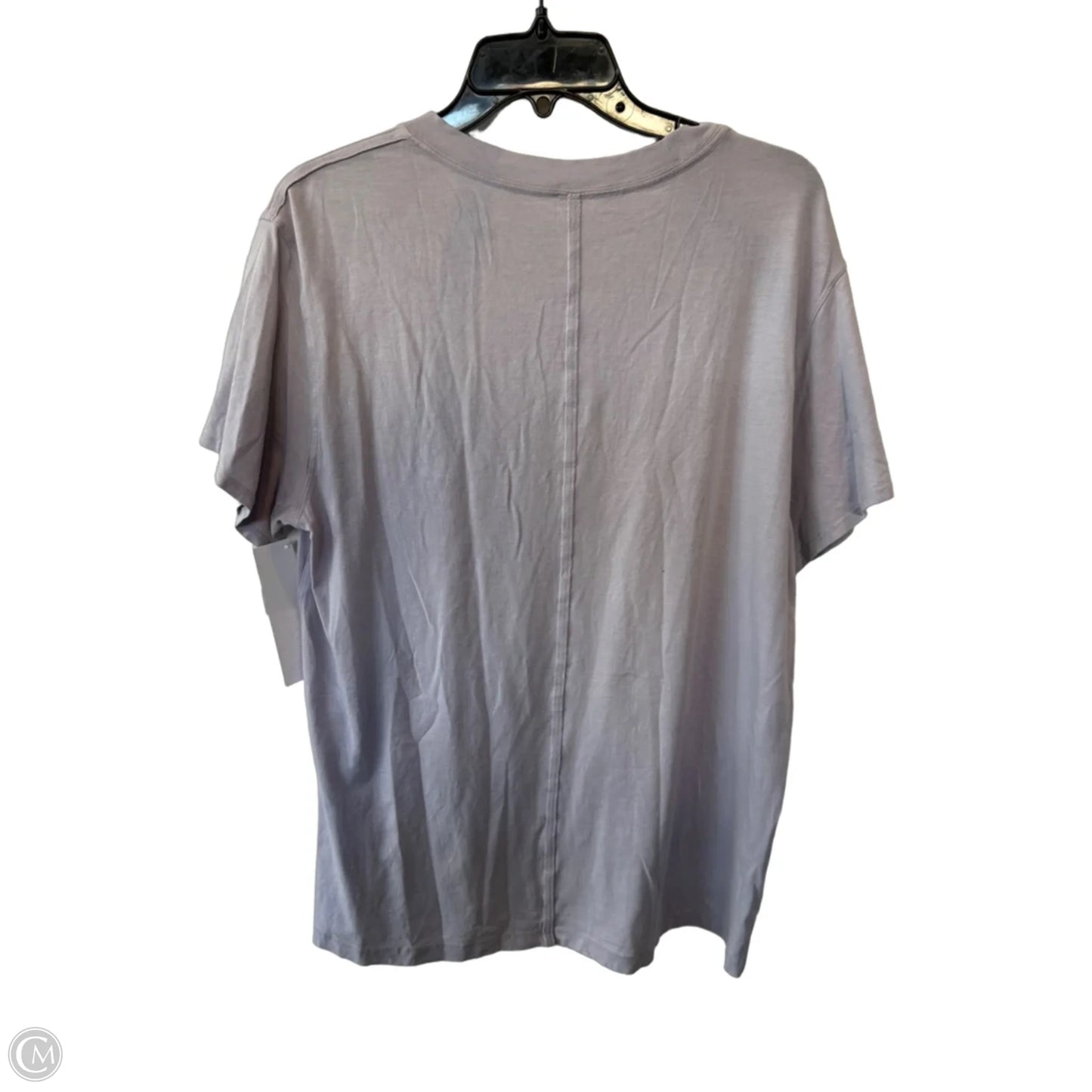 Athletic Top Short Sleeve By Lululemon In Purple, Size: M
