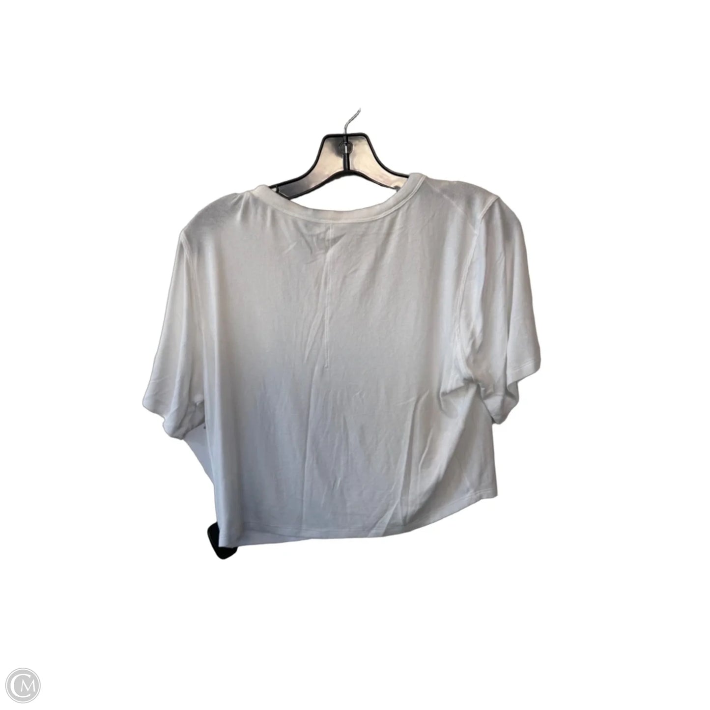 Athletic Top Short Sleeve By Lululemon In White, Size: M