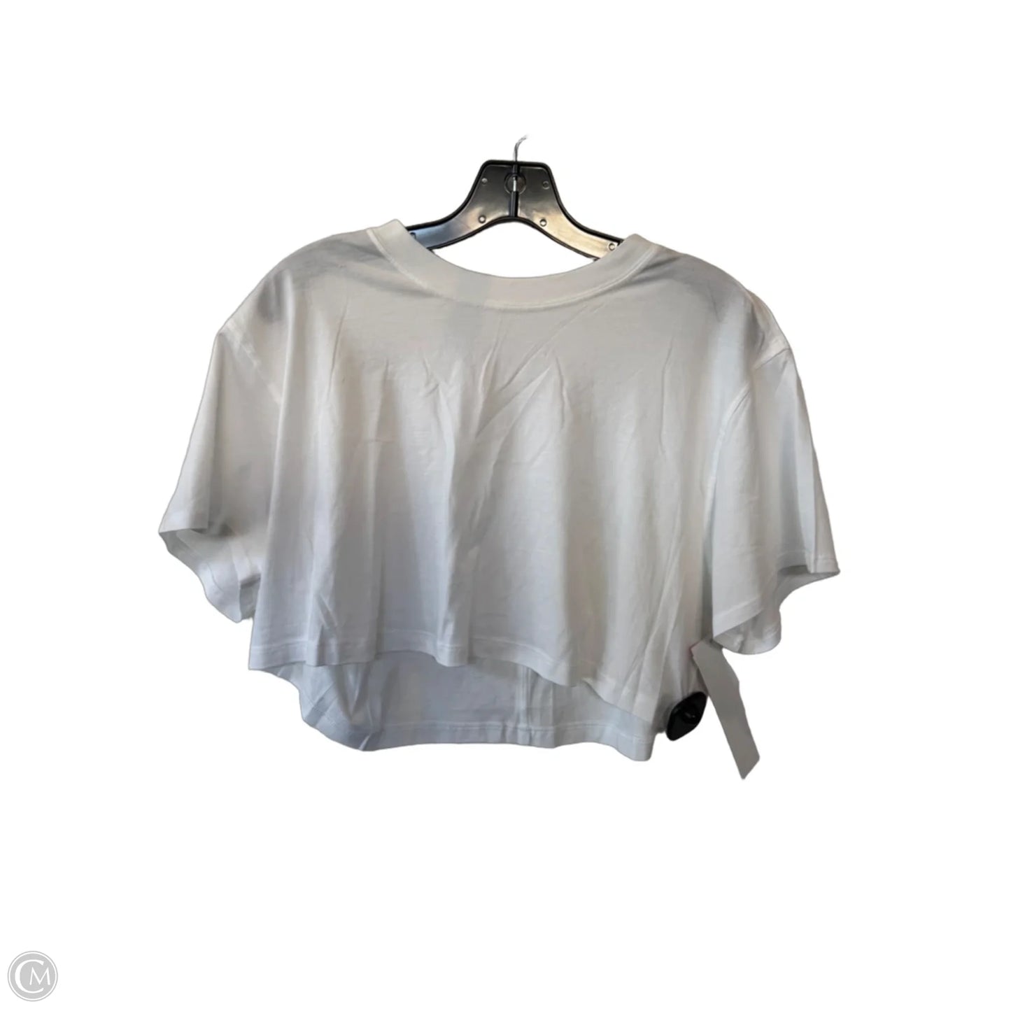 Athletic Top Short Sleeve By Lululemon In White, Size: M