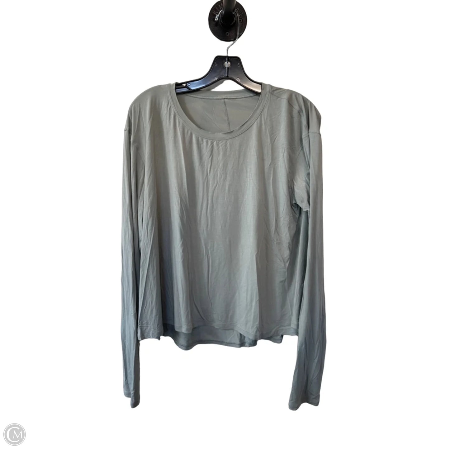 Athletic Top Long Sleeve Crewneck By Lululemon In Green, Size: M
