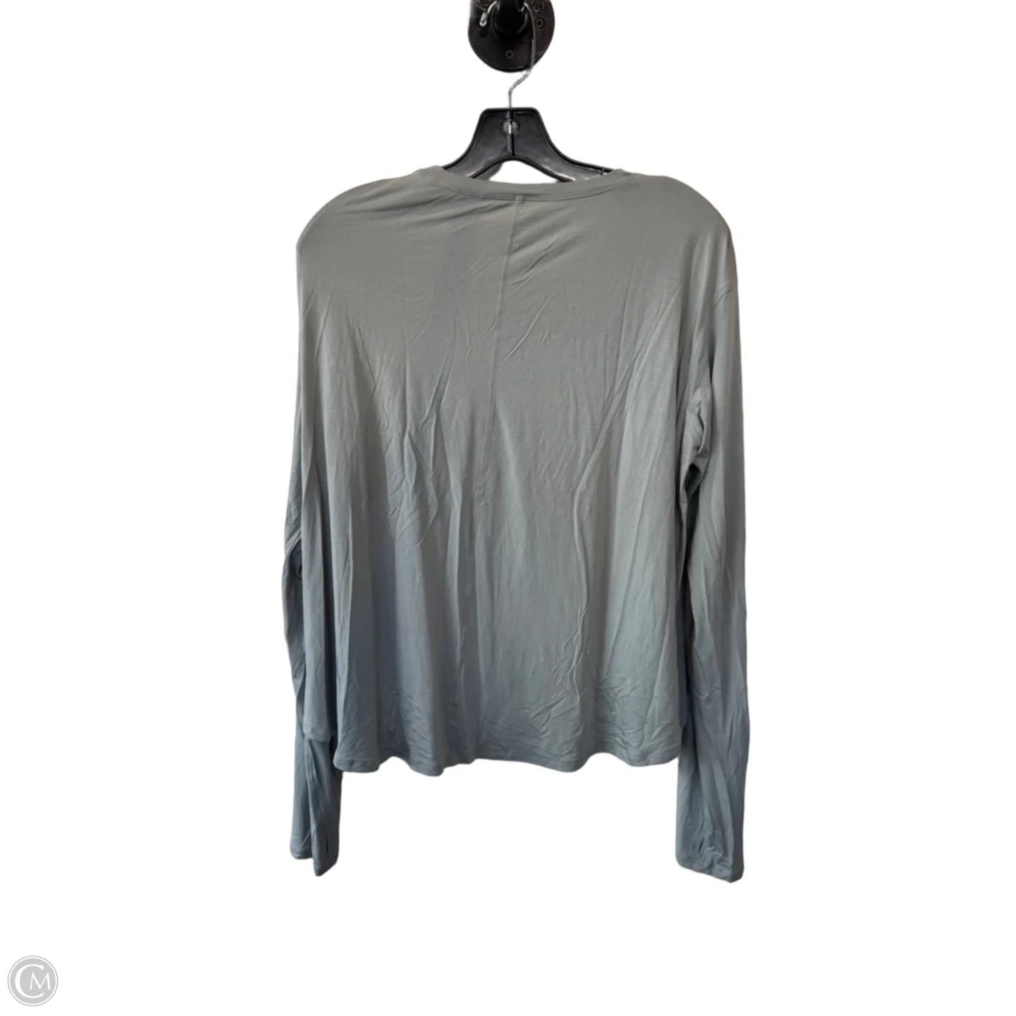 Athletic Top Long Sleeve Crewneck By Lululemon In Green, Size: M