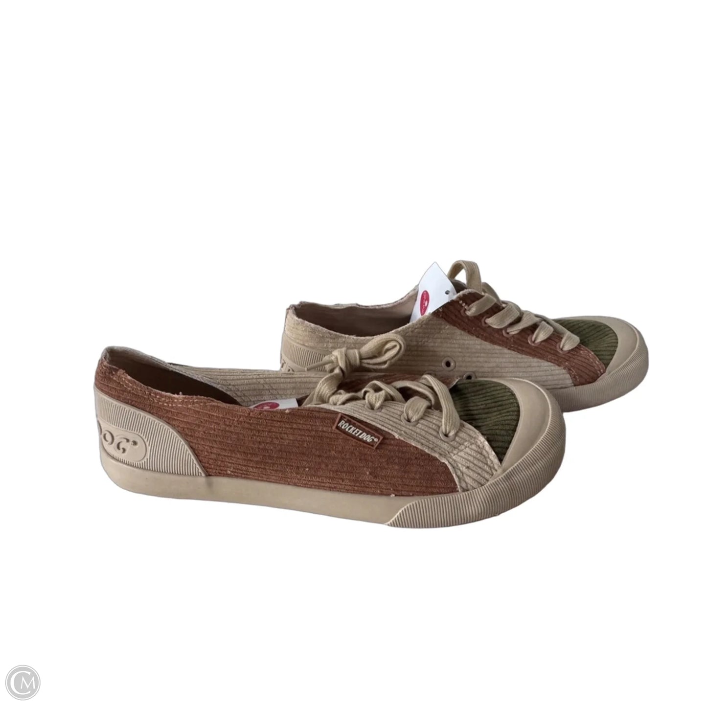 Shoes Sneakers By Rocket Dogs In Brown & Green, Size: 10
