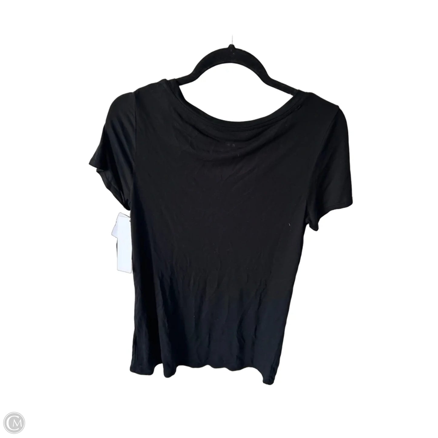 Top Short Sleeve Basic By Mossimo In Black, Size: S