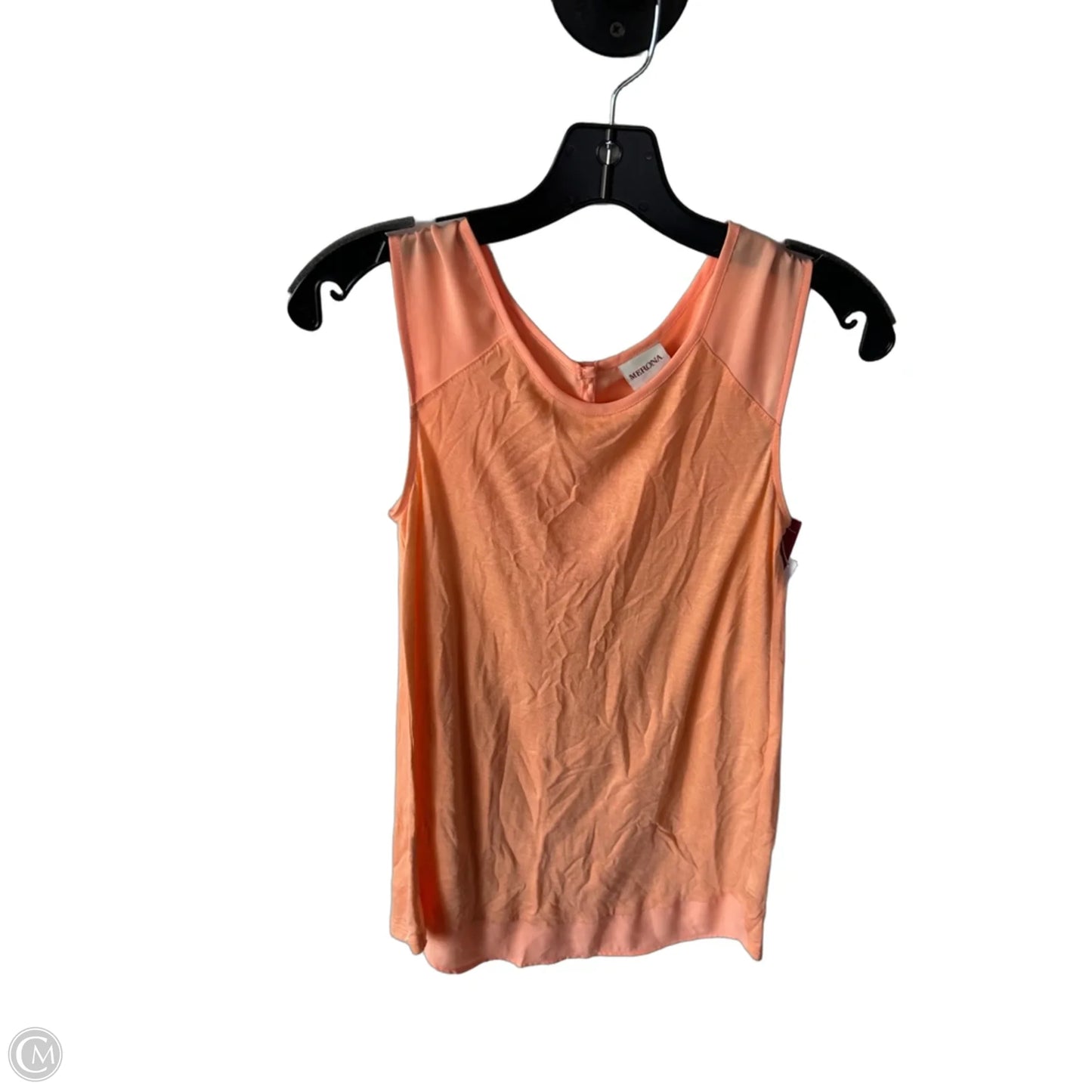 Top Sleeveless Basic By Merona In Orange, Size: Xs