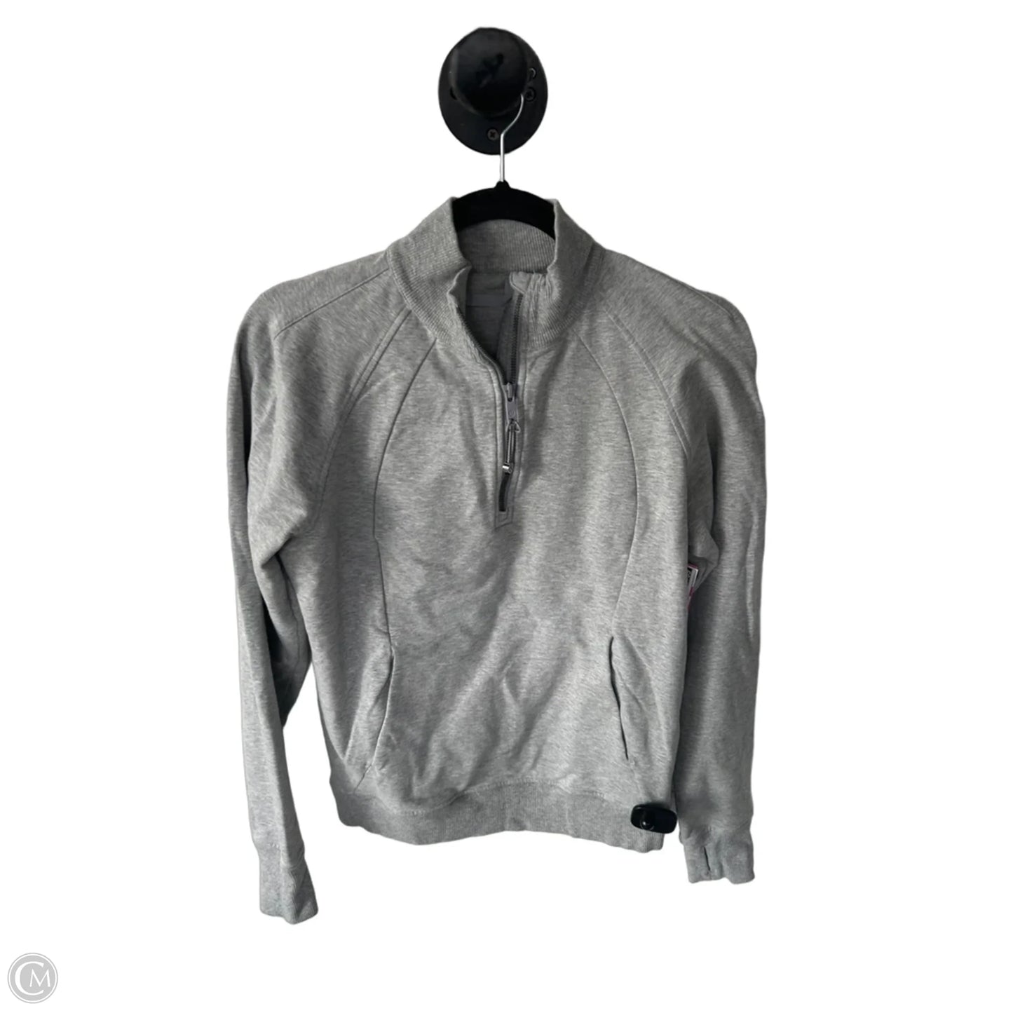 Athletic Sweatshirt Collar By Lululemon In Grey, Size: S