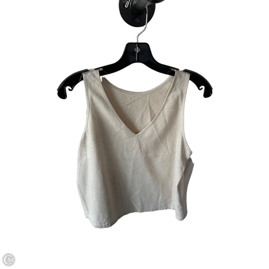 Top Sleeveless Basic By Cmf In Tan, Size: Xs