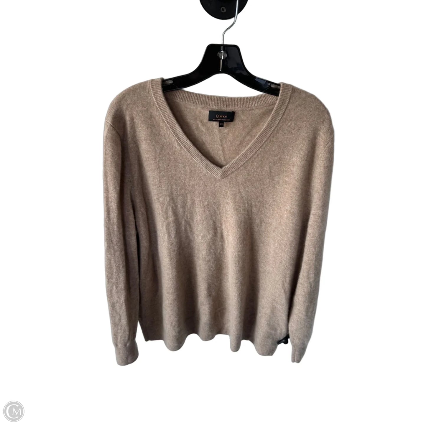 Sweater Cashmere By Quince In Tan, Size: 2x