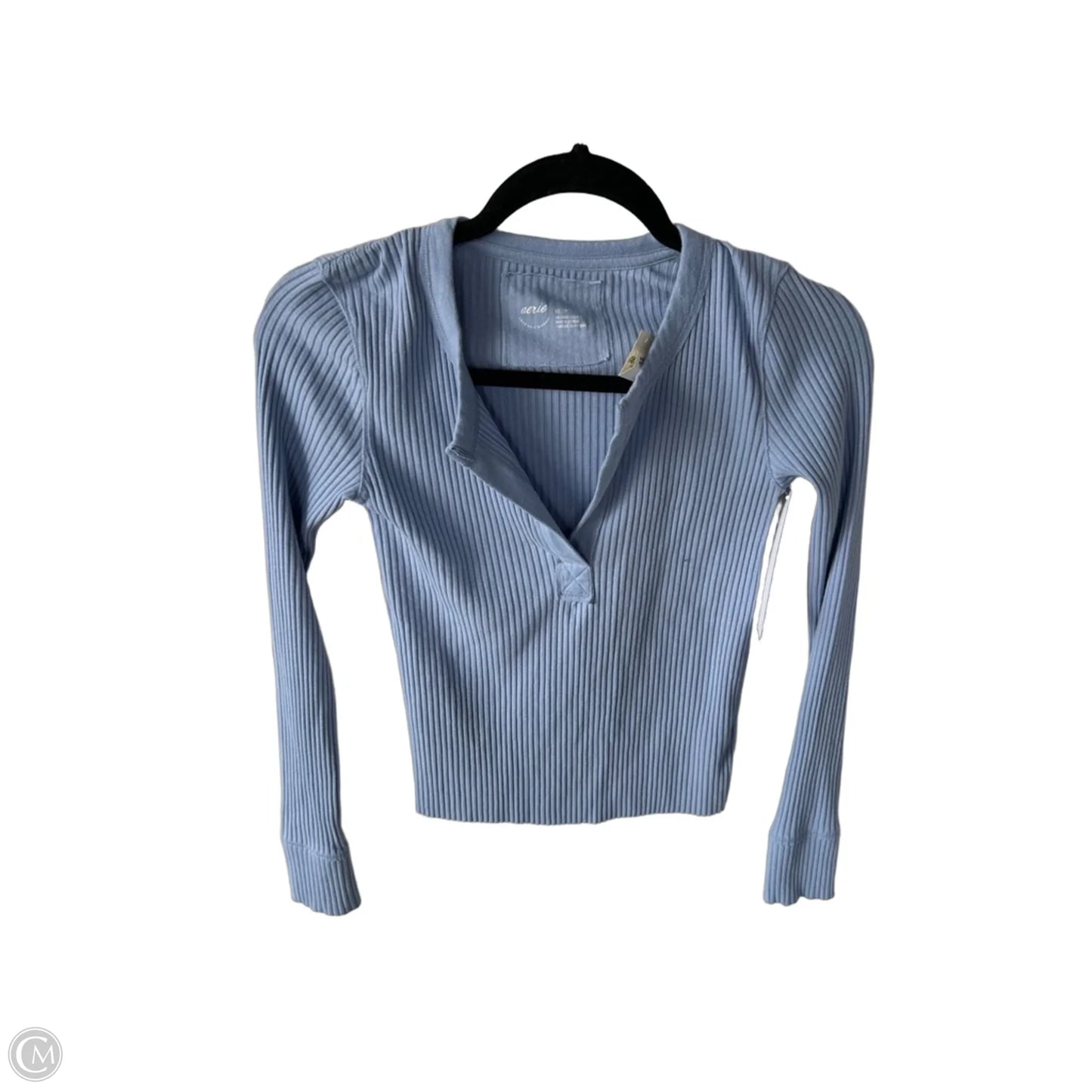 Top Long Sleeve By Aerie In Blue, Size: Xs