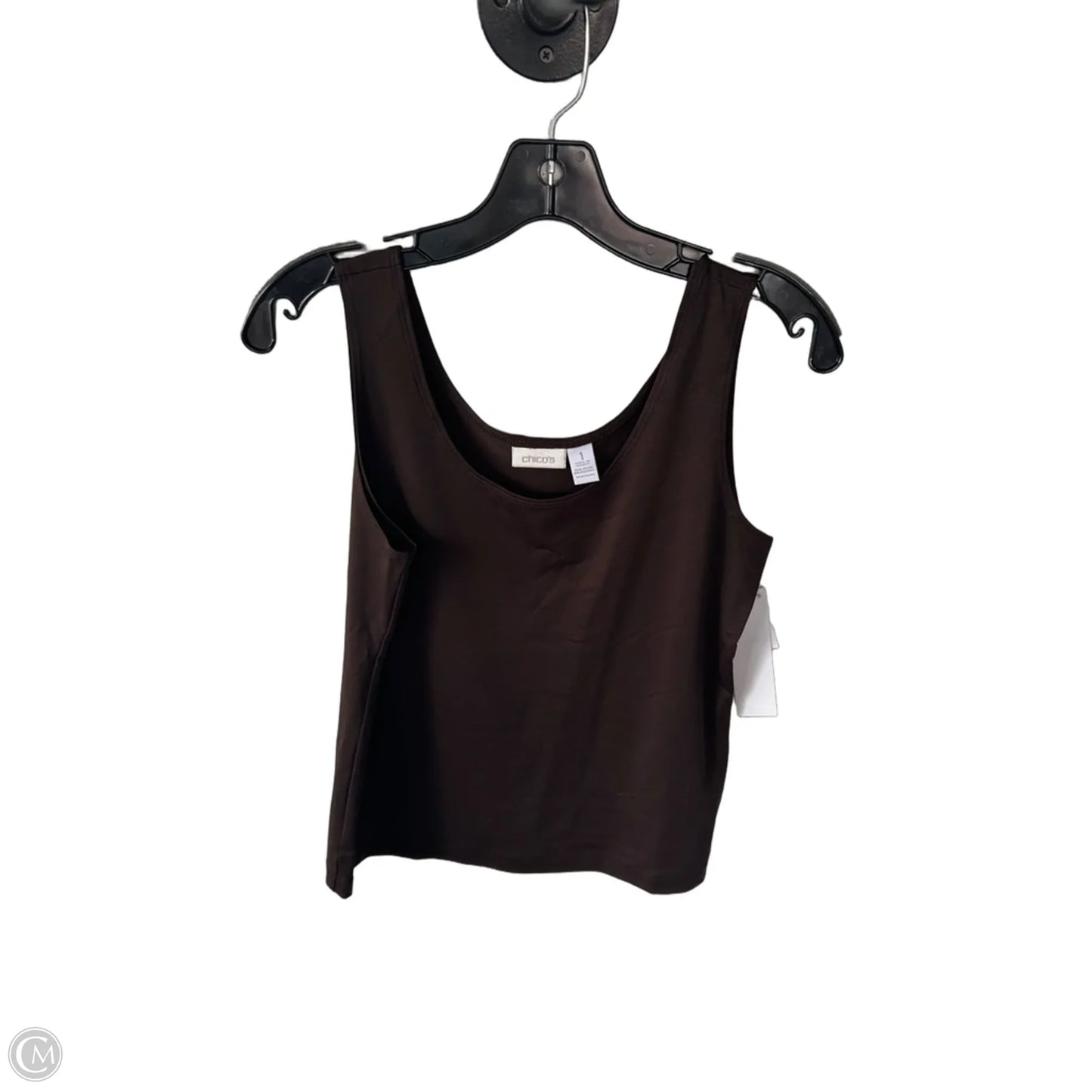 Top Sleeveless Basic By Chicos In Brown, Size: M