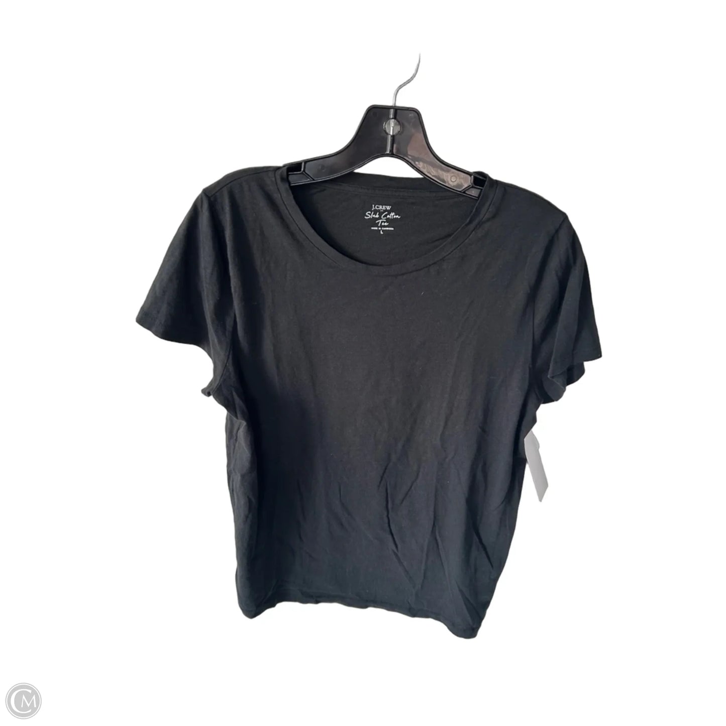Top Short Sleeve Basic By J. Crew In Black, Size: L