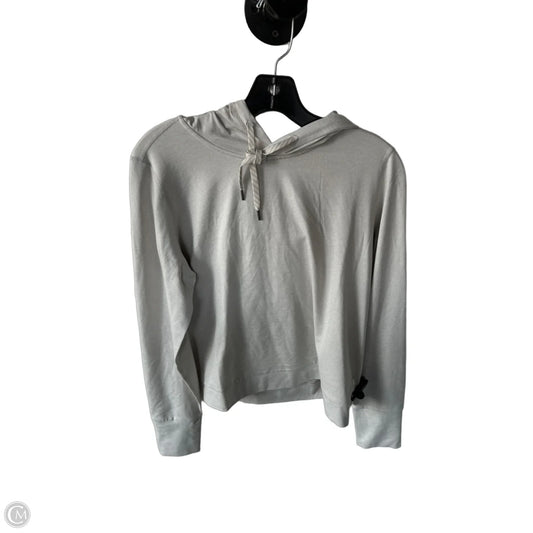Athletic Top Long Sleeve Hoodie By Vuori In Grey, Size: M