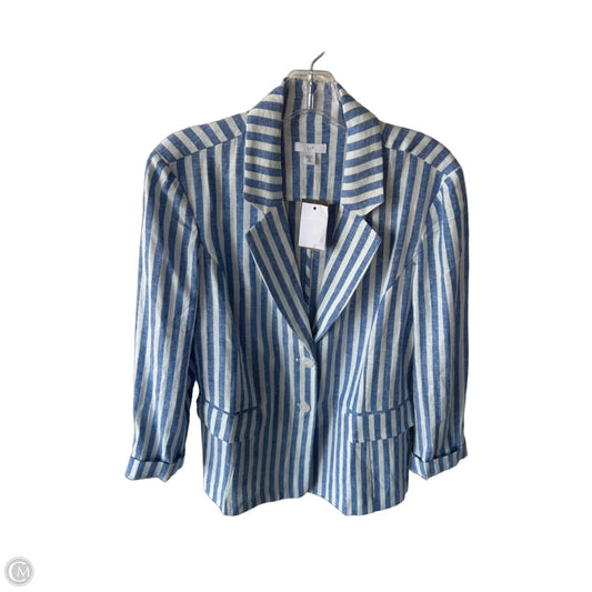 Blazer By J. Jill In Blue & White, Size: Mp