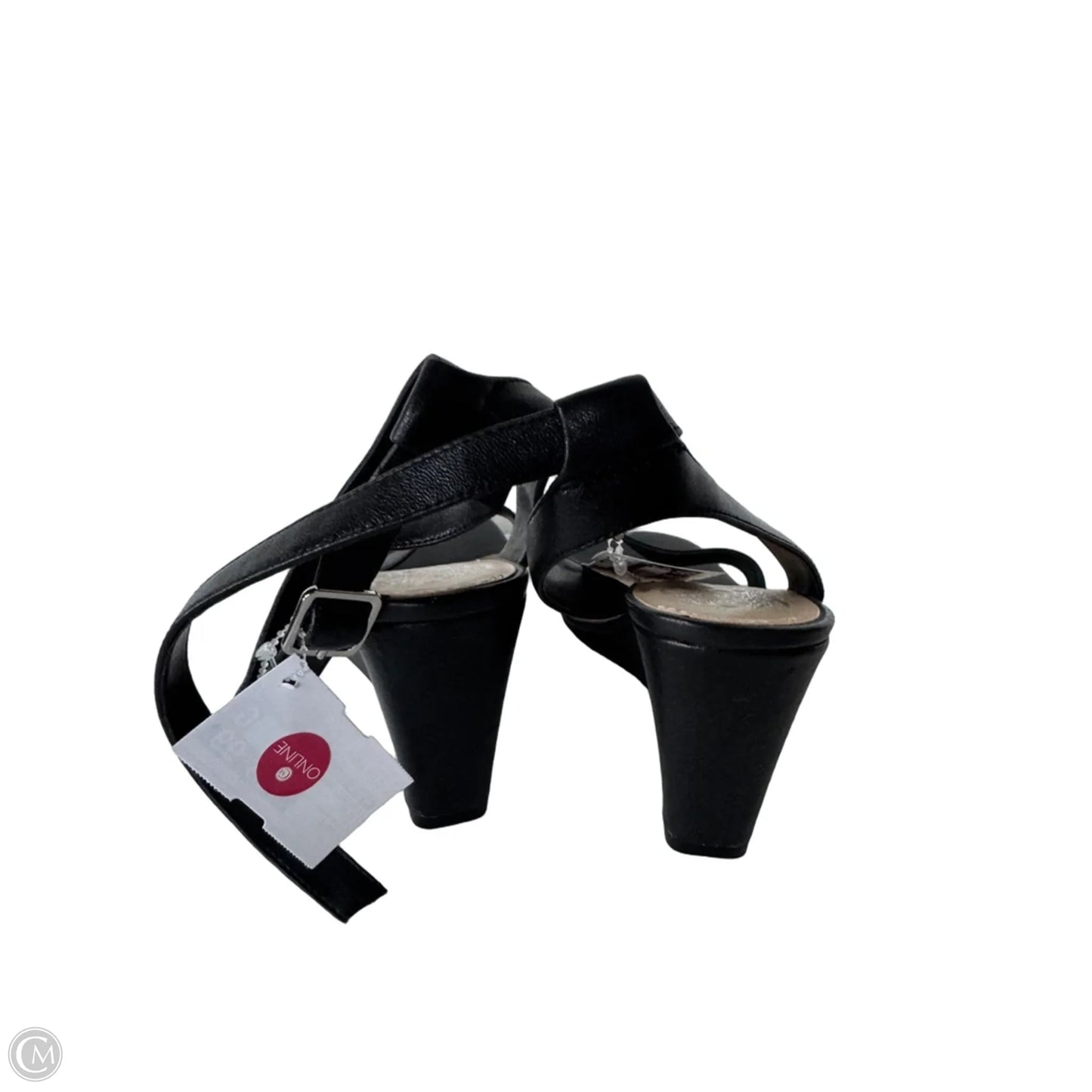 Sandals Heels Wedge By Vince Camuto In Black, Size: 9