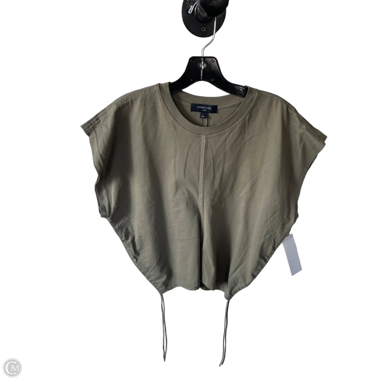 Top Short Sleeve By Habitual In Green, Size: L