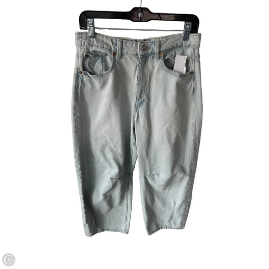 Jeans Wide Leg By Zara In Blue Denim, Size: 4