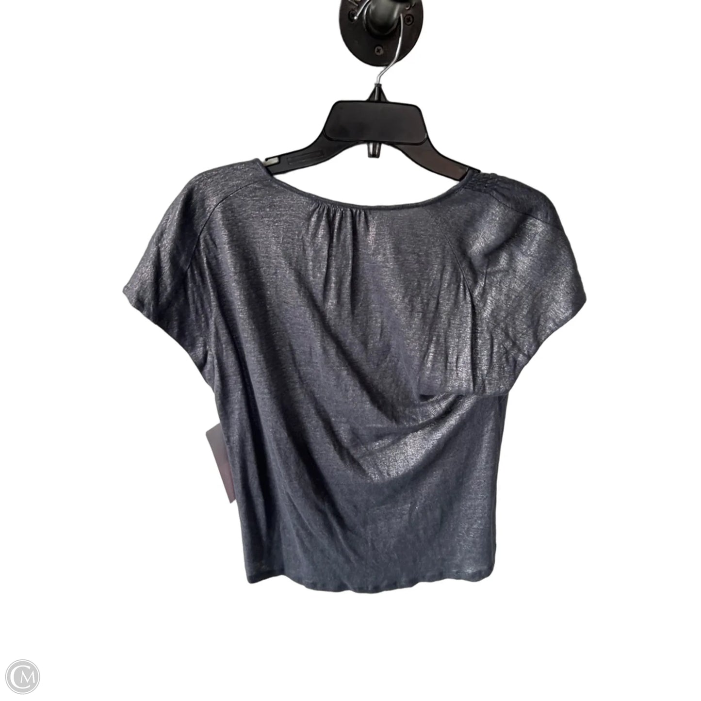 Top Short Sleeve By Chicos In Grey, Size: M