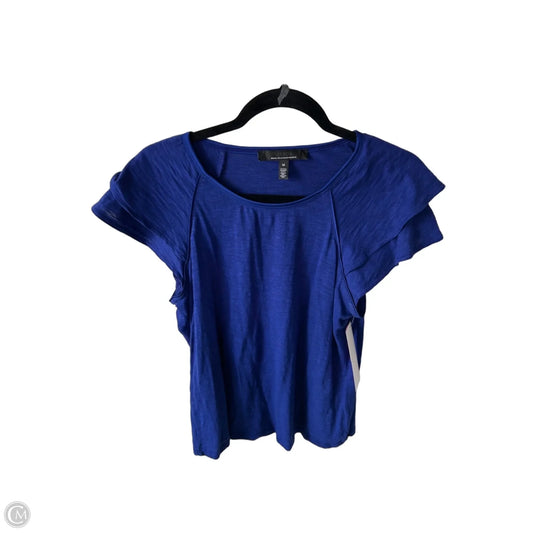 Top Short Sleeve By White House Black Market In Blue, Size: M