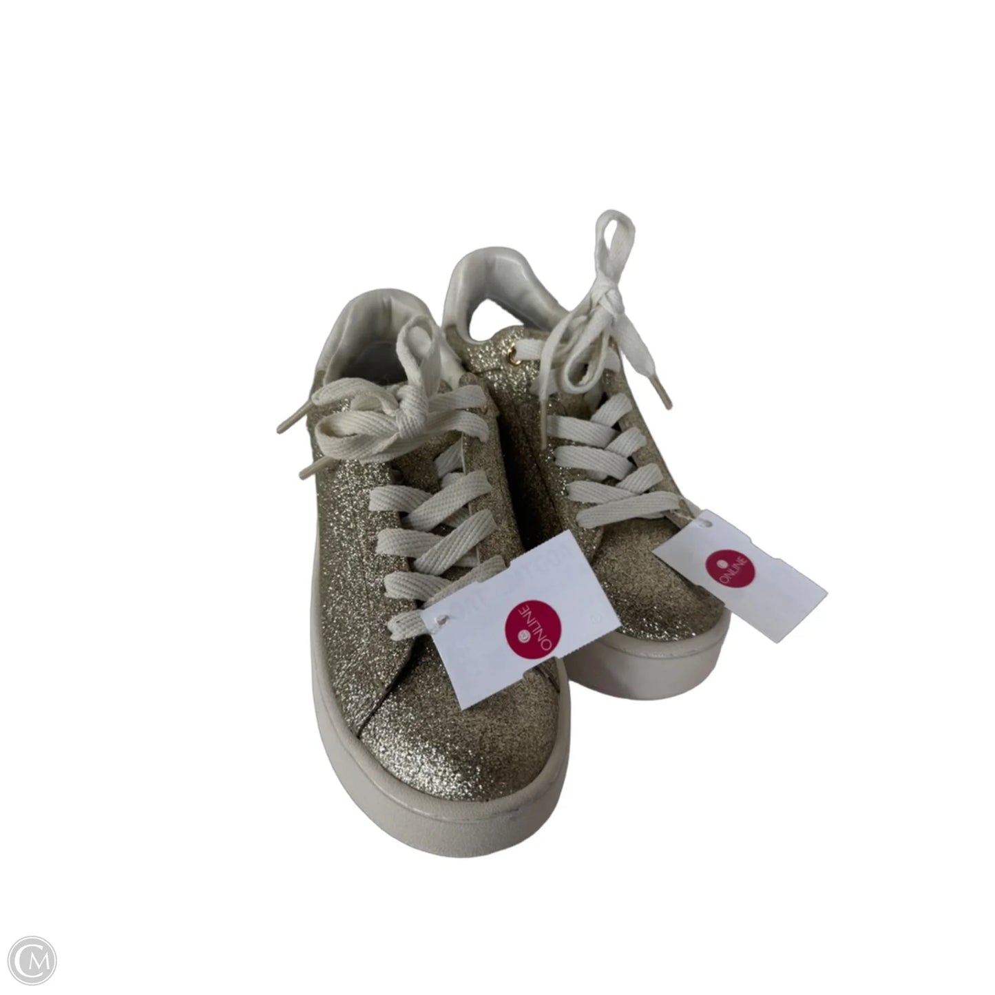 Shoes Sneakers By Michael By Michael Kors In Gold & White, Size: 5
