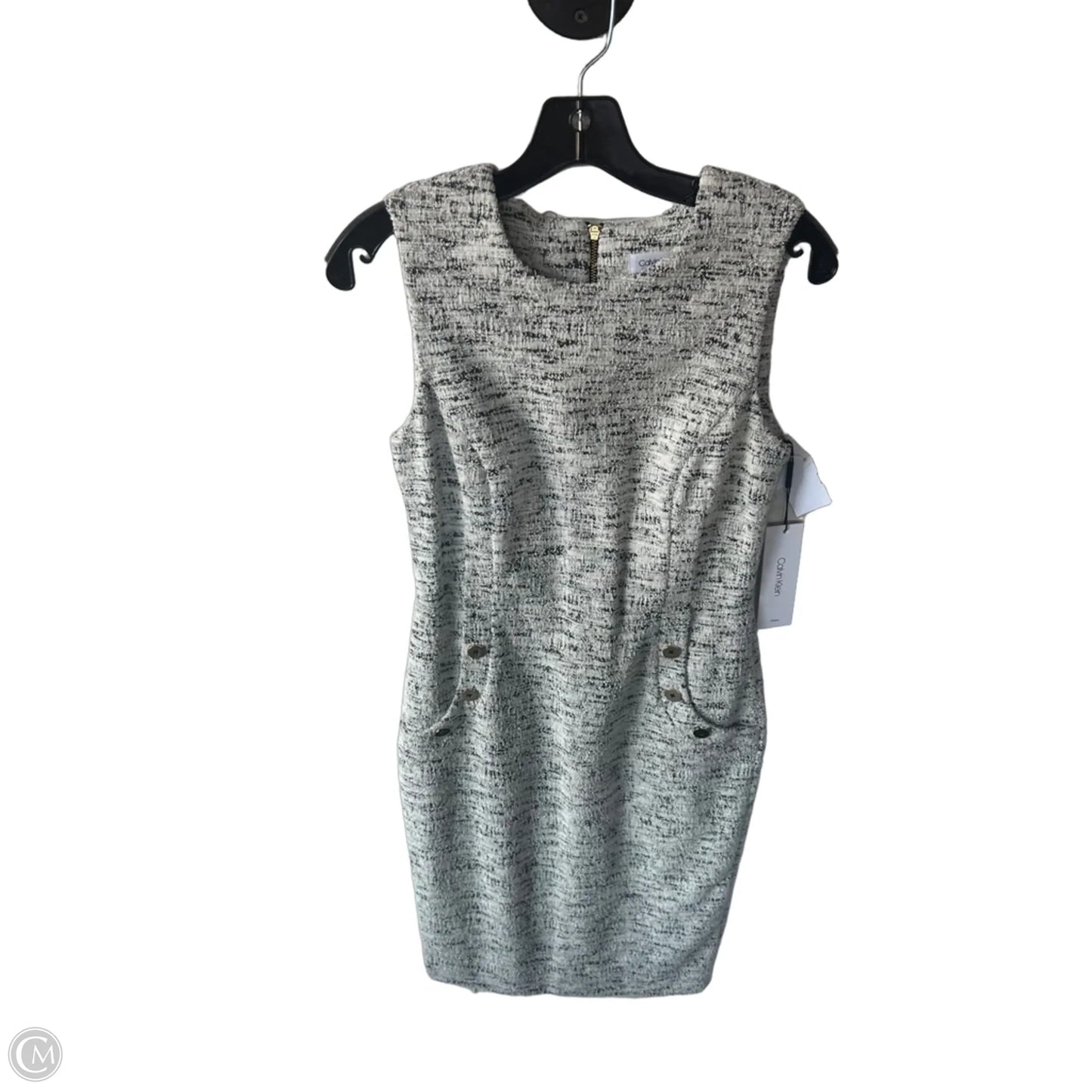 Dress Work By Calvin Klein In Black & White, Size: S