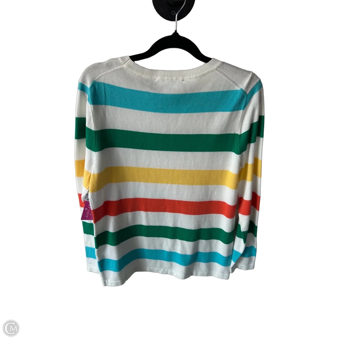 Sweater By Tommy Hilfiger In Striped Pattern, Size: M