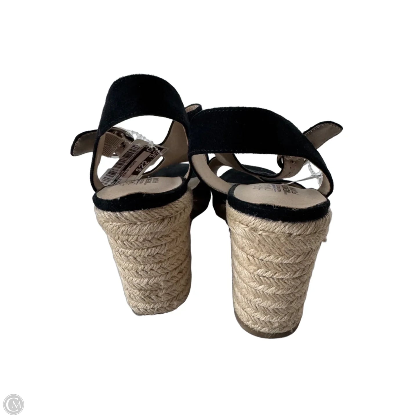Sandals Heels Wedge By Life Stride In Black, Size: 7