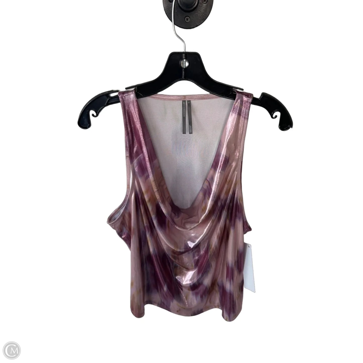 Top Sleeveless By Anthropologie In Pink & Purple, Size: L