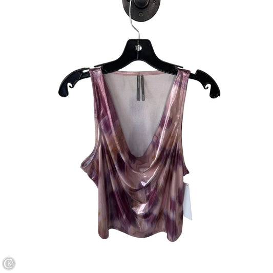 Top Sleeveless By Anthropologie In Pink & Purple, Size: L