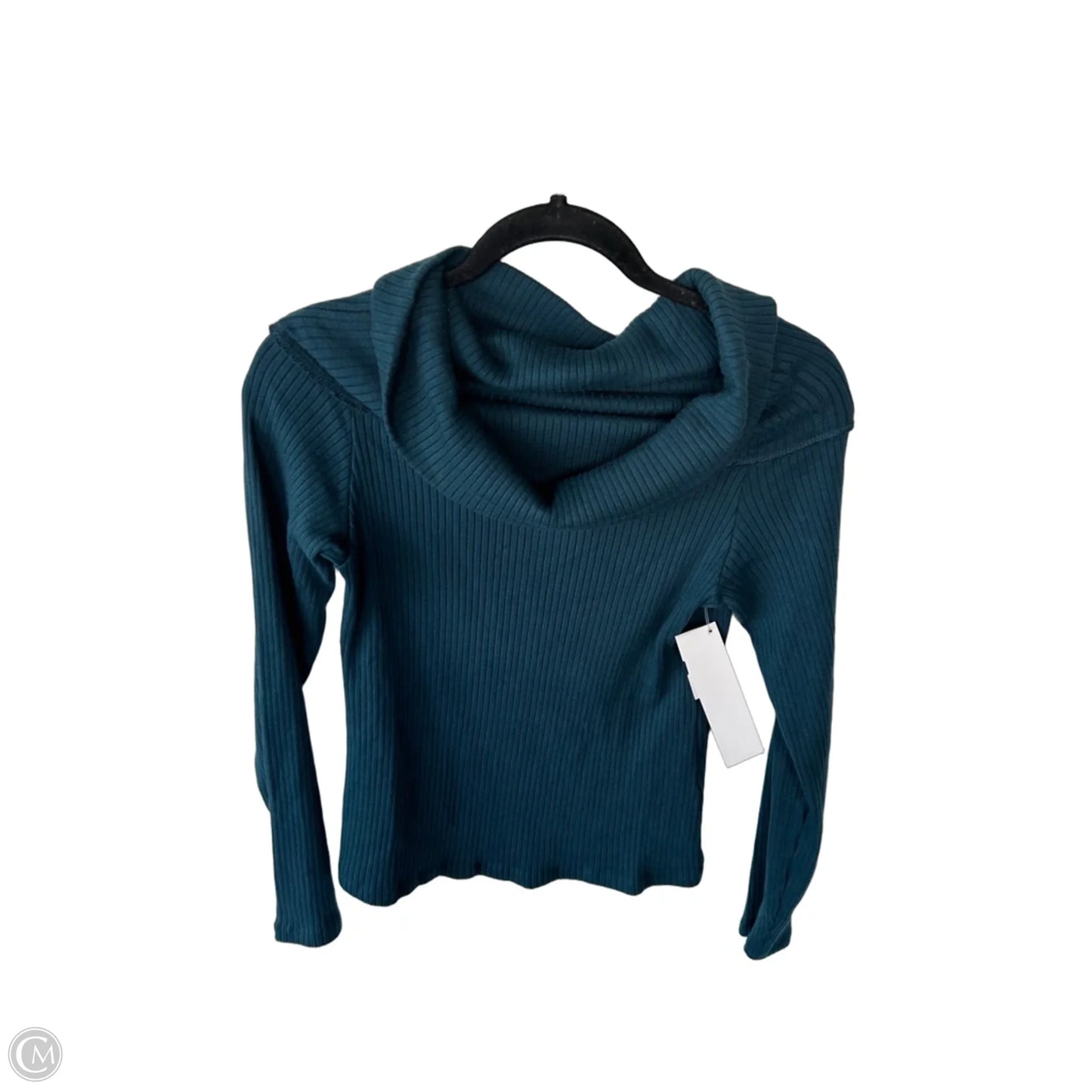 Top Long Sleeve By Madewell In Teal, Size: L