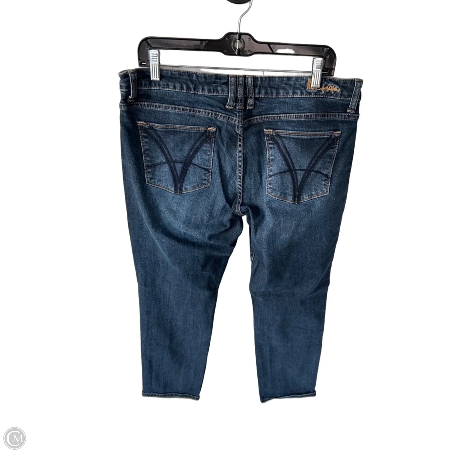 Jeans Straight By Kut In Blue Denim, Size: 14
