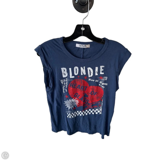 Top Short Sleeve Basic By Cmc In Blue & Red & White, Size: Xs