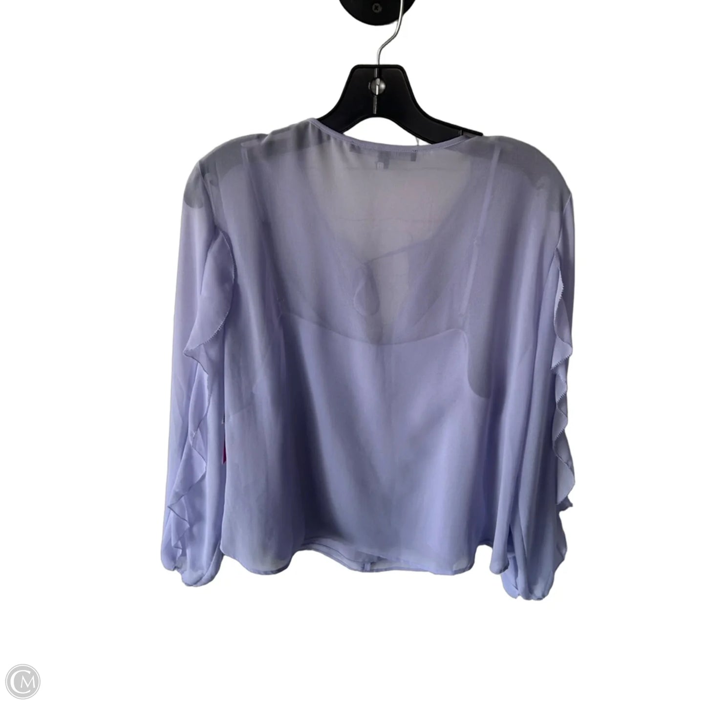 Top 2pc Long Sleeve By White House Black Market In Purple, Size: L