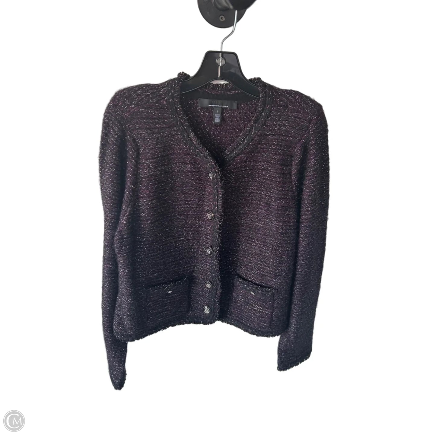 Blazer By White House Black Market In Black & Purple, Size: L