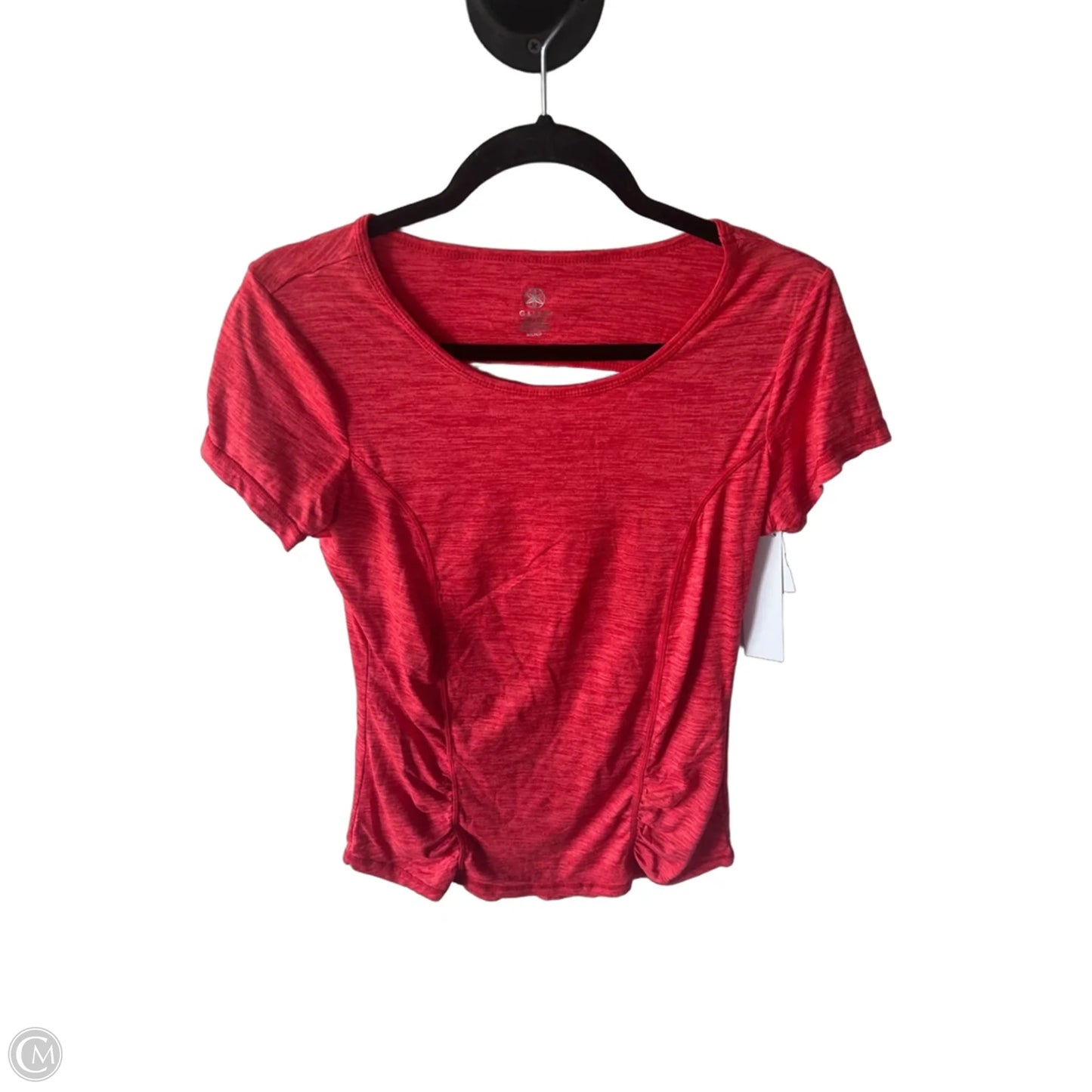 Athletic Top Short Sleeve By Gaiam In Red, Size: S