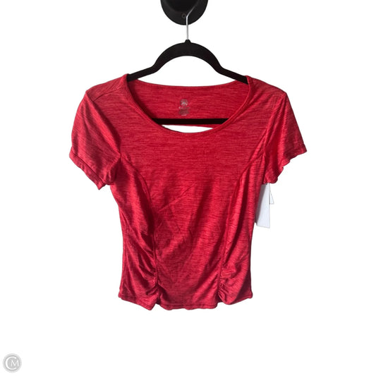 Athletic Top Short Sleeve By Gaiam In Red, Size: S