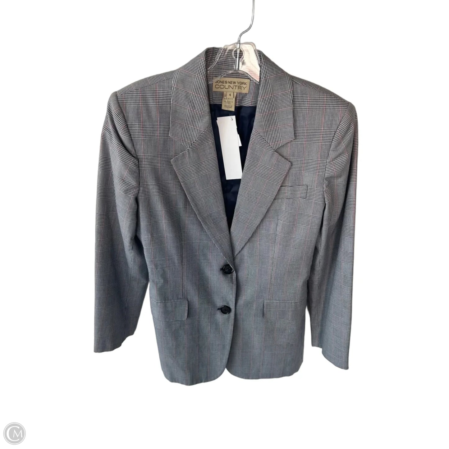 Blazer By Jones New York In Blue & White, Size: S