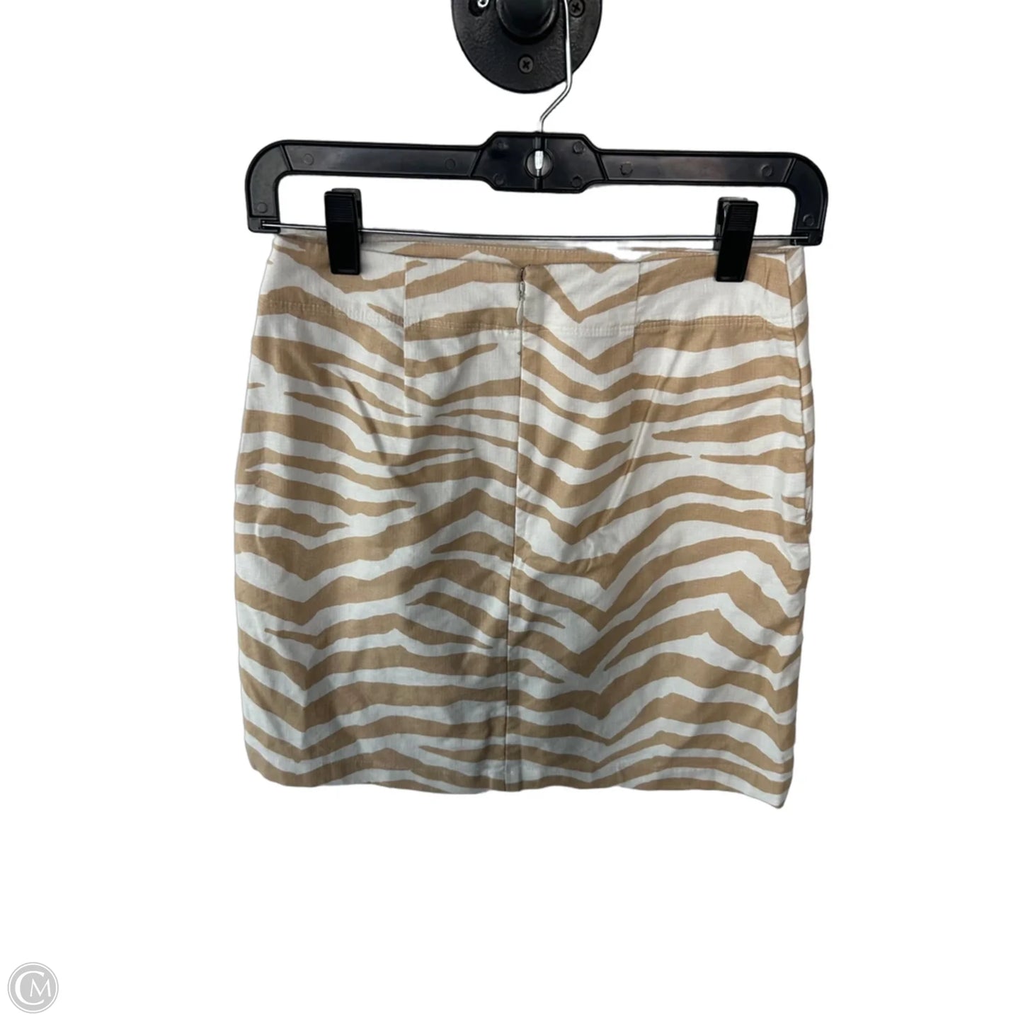 Skirt Mini & Short By Loft In Tan & White, Size: 0p