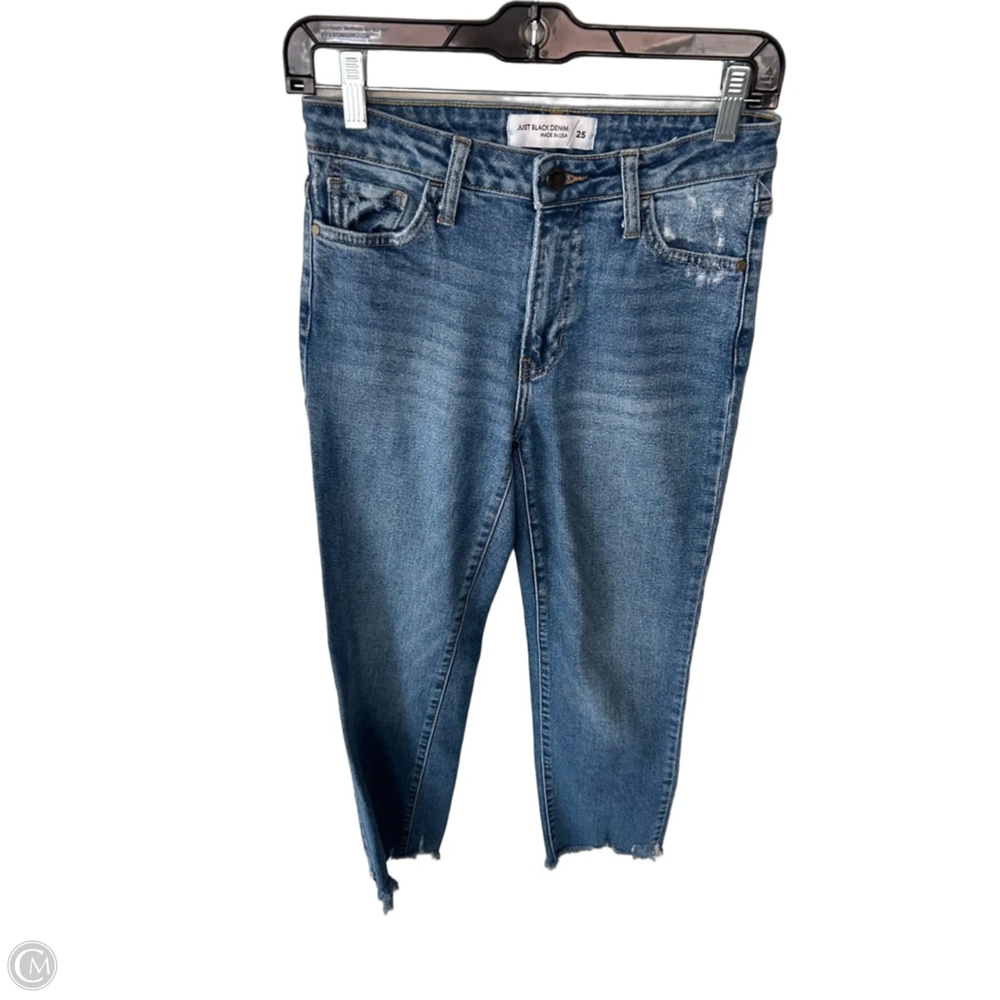 Jeans Straight By Just Black In Blue Denim, Size: 0