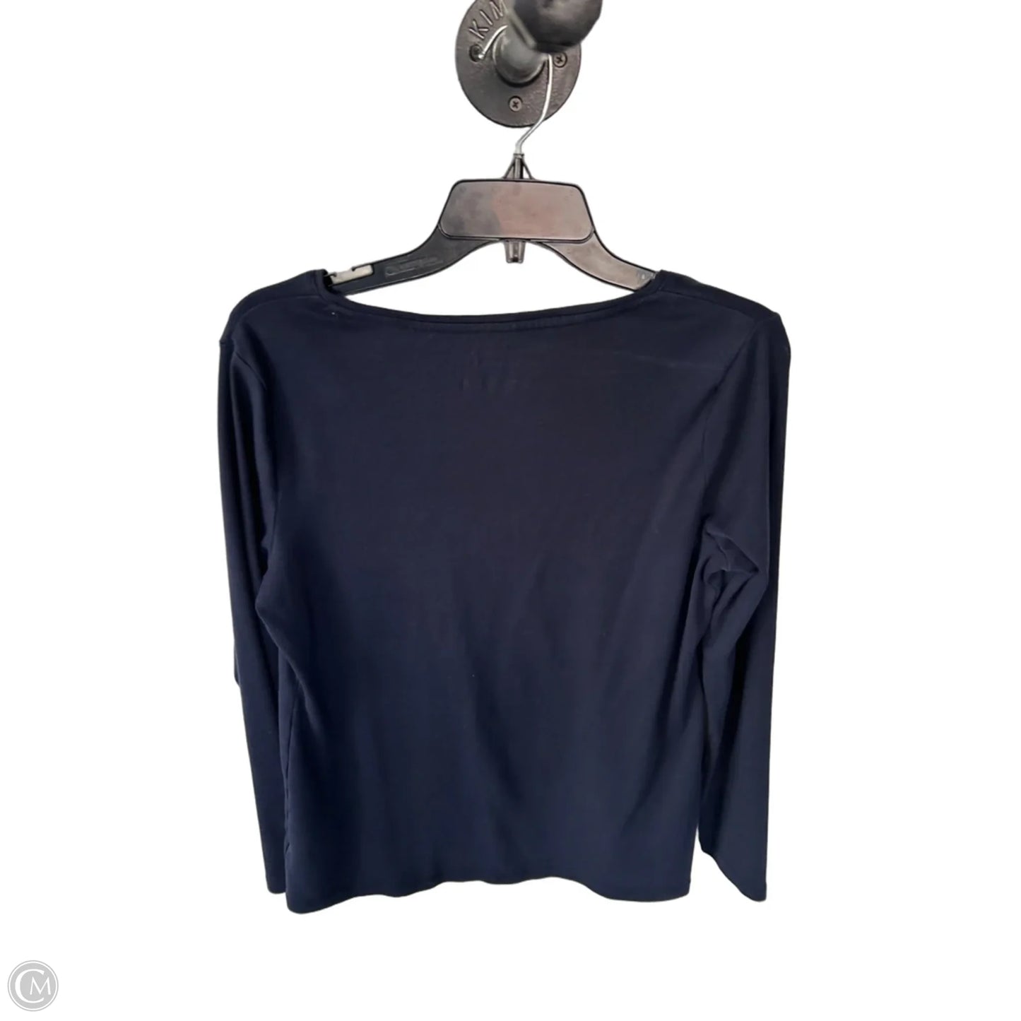 Top Long Sleeve Basic By Talbots In Navy, Size: Lp