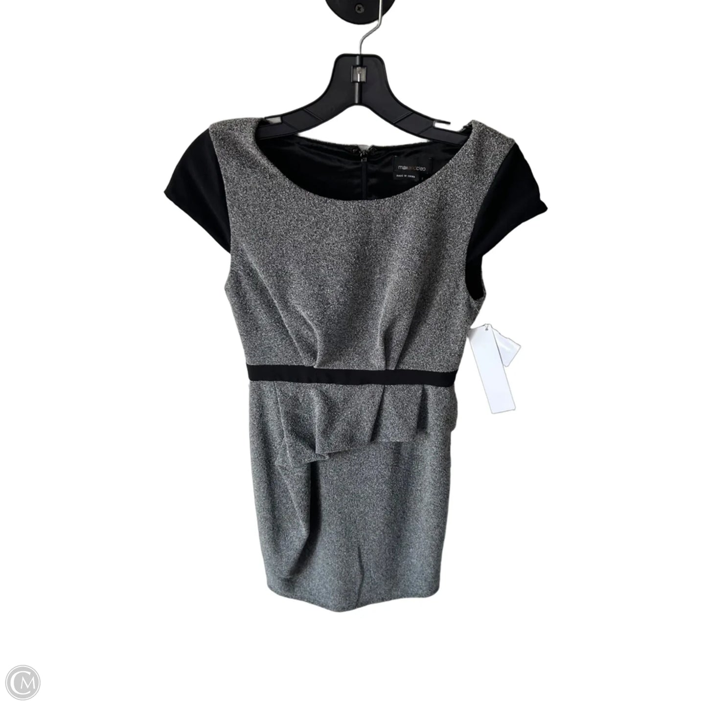 Dress Work By Max And Cleo In Black & Grey, Size: Xs